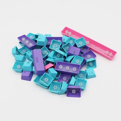 Owpkeenthy WHYSP PBT Keycaps 60% for 60 Percent Keyboard OEM Profile Backlit Key Cap Replacement 6.25U Space Bar...