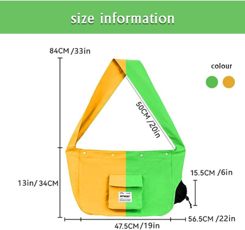 Cat Carrier Soft Cat Sling Carrier Fashionable Travel Use Pet Accessories Outdoor Crossbody Strap Design, Support Cats and Dogs up to 24 lbs...