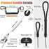Ominia Retractable Phone Tether Lanyard: Anti-Theft Retractable Phone Lanyard with Universal Phone Tether Cord Wrist & Finger Lanyard Phone Tether...