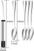 Grapefruit Spoons and Grapefruit Knife, 4pcs Stainless Steel Grapefruit Spoon and 1pcs Curved Knife with Serrated Edge,Grapefruit Utensils Set for...