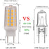 4W G8 LED Bulb Dimmable Soft White 2700K Equivalent to G8 Halogen Light Bulbs 35W, G8 Base 2Pin T4 JCD Type for Under Counter, Under-Cabinet Light...