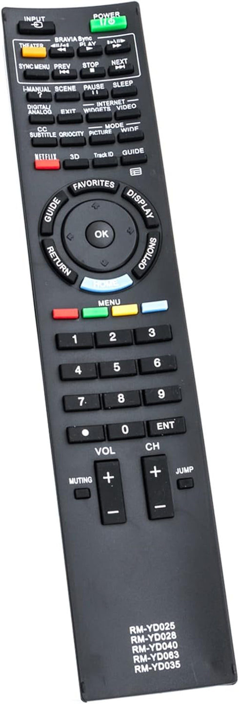 New RM-YD025 RM-YD028 RM-YD040 RM-YD063 RM-YD035 Replacement Remote Control Compatible with Sony Bravia LCD TV KDL-46EX401 KDL-32BX300 KDL-32EX301...