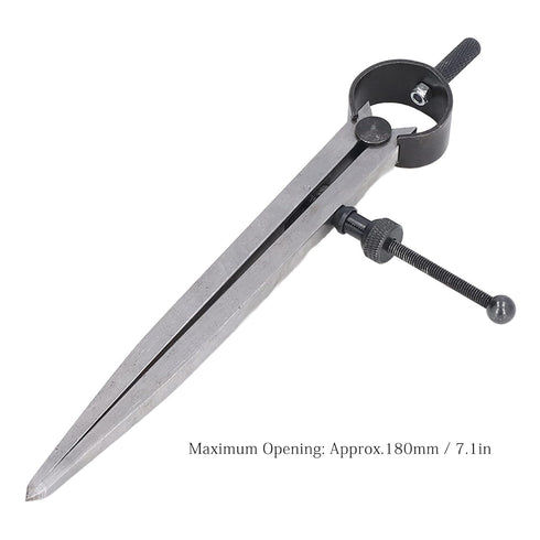 Dovetail Guide, Flat Leg Spring Marking Gauge 7.1in Adjustable Carbon Steel Woodworking Dividers Compass Caliper Marking, Industrial Feeler gauges...