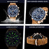 BENYAR Mens Watches Quartz Chronograph Business Luxury Brand Waterproof Wristwatches Fashion Brown Leather Watches for Men...