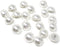 Honbay 20PCS 15mm Dainty Pearl Buttons with Shank Round Buttons Plastic Resin Sewing Buttons Decorative Buttons for Wedding Dress, Skirts, Gloves,...