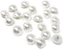 Honbay 20PCS 15mm Dainty Pearl Buttons with Shank Round Buttons Plastic Resin Sewing Buttons Decorative Buttons for Wedding Dress, Skirts, Gloves,...