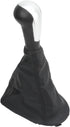 Gear Shift Knob Cover Kit, Manual Gear Stick Shift Knob Black PU Cover Compatible with Chevy Spark...