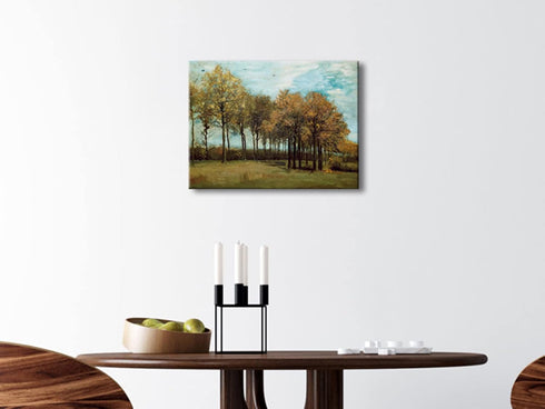 Wieco Art Autumn Landscape 1885 Canvas Prints of Vincent Van Gogh Art Famous Paintings Reproduction Tree Forest Pictures Artwork Wall Art for Home...