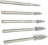 5pcs Engraving Drill bit Set Wood Crafts Grinding Woodworking Tool with 1/8” Shank,Wood Carving Tools Universal fits for Rotary Tools...