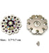 Berry Conchos with Screws Metal Flower Rhinestone Conchos 12 Pieces...
