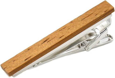 Smart Men's Wood Tie Clips for men 3 pcs Natural Tie Bar 2.1 Inch in Gift Box...