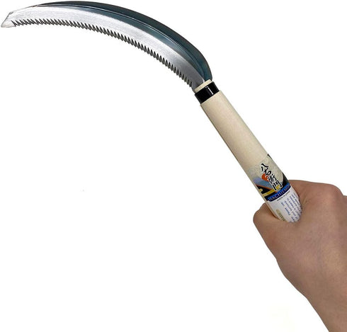 Serrated Sickle MINI Japanese Saw Tooth Style - Compact and Lightweight - Made in Japan...