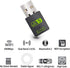 USB WiFi Bluetooth Adapter, 600Mbps Dual Band 2.4/5Ghz Wireless Network External receiver, Mini WiFi Dongle for PC/Laptop/Desktop...