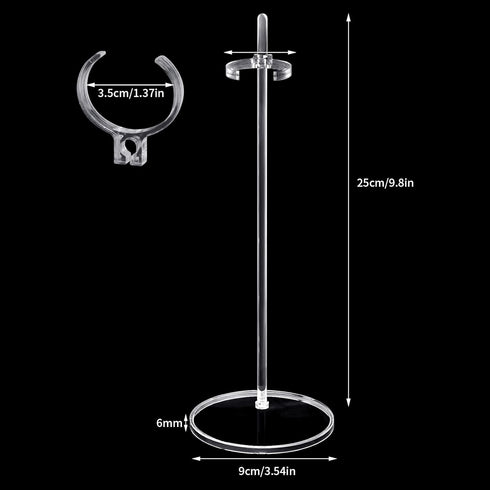 10 Pcs Acrylic Doll Stands Display Holder for 11" to 13" Dolls and Action Figures Doll Accessories...
