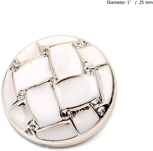 1" Cream Round Sewing Shank Buttons for Coat Sewing 20 PCS...