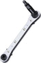 HVAC Service Wrench, Refrigeration Ratcheting Wrench 3/8” 1/4” 5/16'' 3/16'' AC Wratchet Tool with Hex Bit Adapter UIInosoo for Air Conditioning, ...