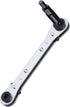 HVAC Service Wrench, Refrigeration Ratcheting Wrench 3/8” 1/4” 5/16'' 3/16'' AC Wratchet Tool with Hex Bit Adapter UIInosoo for Air Conditioning, ...