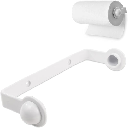 Spectrum Paper Towel Holder for Under Cabinet - Hanging Wall Mount Paper Towel Holder for Kitchen - Easy-to-Use Fits Standard & Jumbo Rolls - Mini...