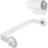 Spectrum Paper Towel Holder for Under Cabinet - Hanging Wall Mount Paper Towel Holder for Kitchen - Easy-to-Use Fits Standard & Jumbo Rolls - Mini...