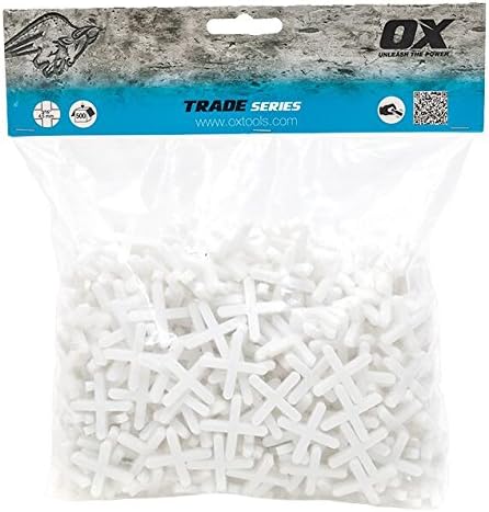 OX Tools 1/8 Tile Spacer OX-T161520 OX Trade 1/8" Long Soft Spacers Cross For spacing Floor and Wall tile (Pack of 500)...