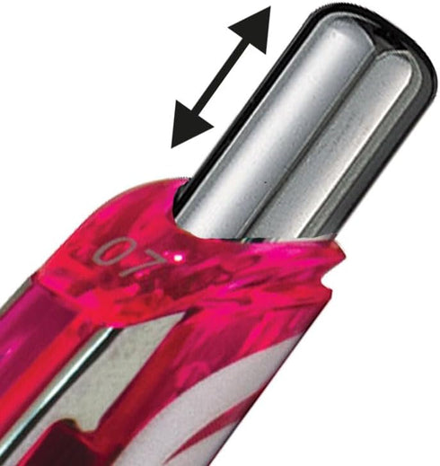 Pentel BL77 EnerGel 0.7mm Retractable Liquid Gel Roller Pen - Pink Ink (BL77-P)...