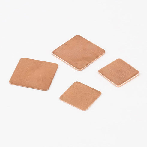 40Pcs Copper Heatsinks 4 Sizes 15 x 15mm 20 x 20mm Copper Pad Shim Thermal Kit for Cooling Laptop Notebook GPU CPU IC Chipset...