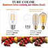 LED Tubular Bulb 4W,E26 Clear Edison Bulb,40W Equivalent 400 Lumens, Antique Edison Style LED Filament Light Bulbs,2700K Warm White Non Dimmable P...
