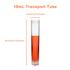 Clear Plastic Graduated Test Tubes 10ml Sterile Sample Storage Container with Screw Cap Self-Standing Lab Transport Tube, Case of 50...