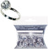 Stunning Silver Engagement Rings - 0.75" (12 Pc) - Perfect for Bridal Showers, Bachelorette Parties & Special Occasions...
