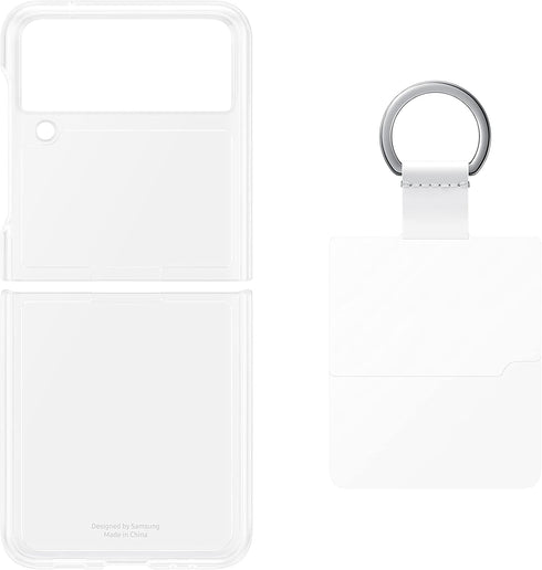 Galaxy Z Flip 3 Phone Case, Clear Protective Cover with Ring, Heavy Duty, Shockproof Smartphone Protector, US Version, Transparent...
