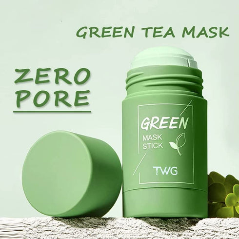2PACK Girl Green Tea Solid Mask Green Tea Mask Stick Deep Cleaning Mud Mask Stick Oil Control Anti-Acne Eggplant Masks Purifying Clay Stick Mask S...