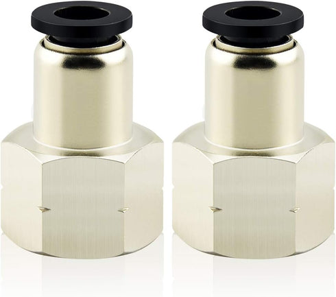 TAILONZ PNEUMATIC Female Straight 5/16 Inch Tube OD x 1/8 Inch NPT Thread Push to Connect Fittings PCF-5/16-N1(Pack of 2)...