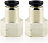 TAILONZ PNEUMATIC Female Straight 5/16 Inch Tube OD x 1/8 Inch NPT Thread Push to Connect Fittings PCF-5/16-N1(Pack of 2)...