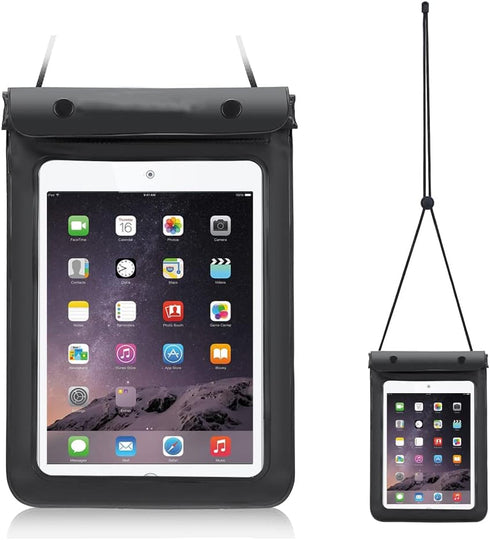 7-8.7 Inch Tablet Universal Waterproof Bag Case Dry Pouch with Lanyard for Samsung Galaxy Tab A7 Lite 8.7’’, Tab A 8.0’’, iPad Mini 4, Mini, Kindl...