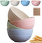Unbreakable Cereal Bowls 24 oz - Reusable Wheat Straw Bowl - Dishwasher & Microwave Safe- BPA Free - Perfect for Cereal Reusable Dinner Bowls 4 Se...