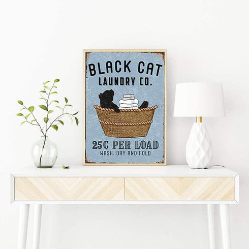 UPABLUNSO Black Cat Laundry Room Diamond Painting Kits Wash Dry Fold DIY Full Diamond Cross Stitch Kit, for Home Decor & Bathroom Decor Store Deco...