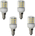 2X E14 LED 3W Equivalent 30W Incandescent Lights Bulb, DC 12V-24V Corn led Lights Bulb Warm White 3000K 30 SMD 5050...