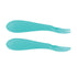 Nuby Silicone Easy Grip Fork & Spoon Set, 12+m in Aqua...