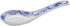 5-inch Porcelain Chinese Knot Blue Floral Soup Spoons Set of 4...