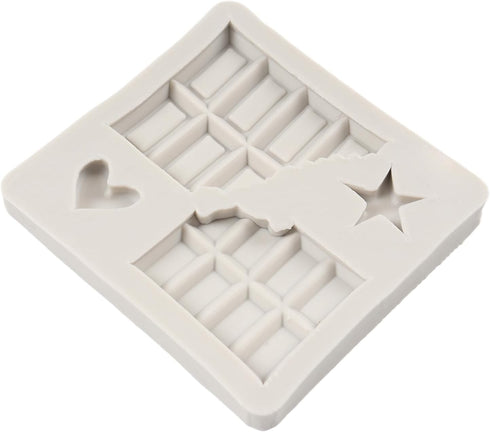 Cookie Fondant Mold Waffle Chocolate Silicone Molds for Cake Decoration Chocolate Cupcake Topper Candy Sugar Craft Polymer Clay Gum Paste...