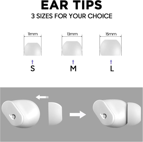 Beats Studio Buds/Studio Buds Plus Case Cover Clear 2021/2023 with Key Fob and Earbud Cleaning Kit, Secure Lock Protective Case Cover for New Beat...