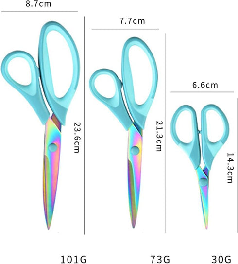 Craft Scissors Sharp Blades Fabric Scissors Rubber Soft Grip Handle Multipurpose Scissors Suitable for Sewing/Arts/Crafts/Office/School and Home (...