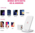 Adonit Wireless Charger Stand (White) Fast Wireless Charging Qi-Certified for iPhone 12, 12 Pro, 11, 11 Pro, Pro Max, XR, Xs Max, XS, X, 8, 8 Plus...
