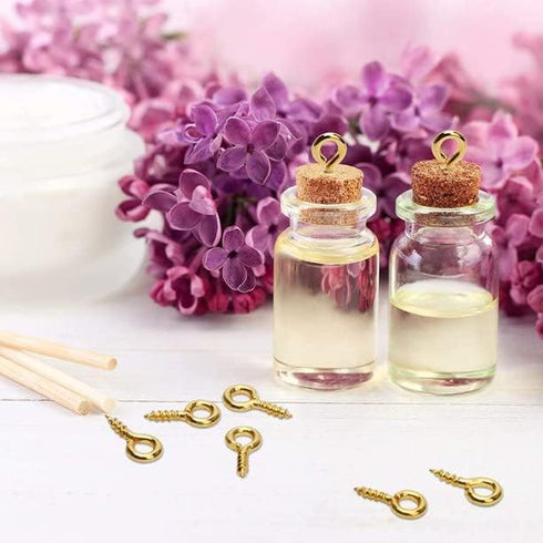 Coolrunner 6 Color 600-1200Pcs Small Screw Pins, Threaded Silver Clasps and Hooks for Jewelry Making (600)...