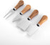 Cheese Knives Set with Wooden Handle, Mini Steel Stainless Cheese knife set for Charcuterie and Cheese spread Mini Serving Tongs Spoons Forks Toot...