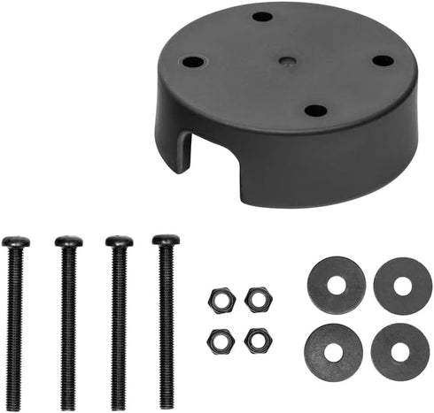 ARKON Mounts SPAMPSCBL Round Mounting Spacer Plate for Cord and Cable Management - 4-Hole AMPS Compatible...