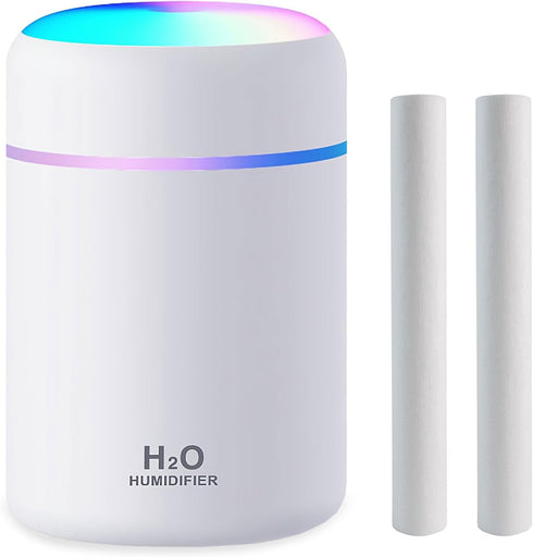 Home USB Flash small humidifier Bedroom living room no noise pregnant women baby fog Large capacity air sprayer(White), Middle, JASHI 001...