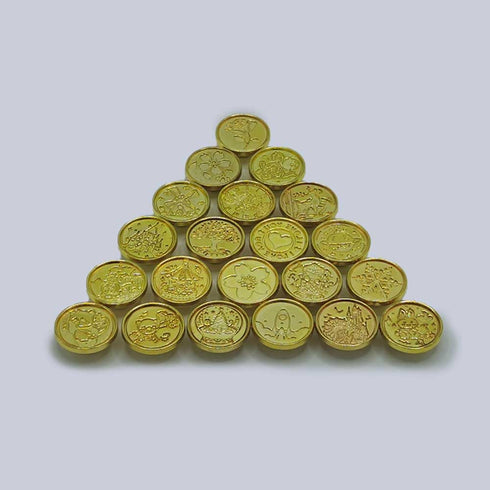 15pcs Boxed Wax Seal Stamp, Random Pattern, Removable Round Seal Stamp Head, for Gift Wrapping, Envelope Sealing, Party Invitation, Scrapbooking, ...