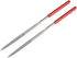 Utoolmart Diamond Needle File, 2-Pieces Mini Diamond Needle File Set, 4mm x 160mm Triangle Files Tools, 150 Grits Small Tip Files, for Metal Glass...