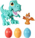 Play-Doh Dino Crew Crunchin' T-Rex Toy for Kids 3 Years and Up with Funny Dinosaur Sounds and 3 Eggs, 2.5 Ounces Each, Non-Toxic...